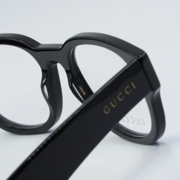 Gucci GG1429O 001 Eyeglasses Black 54mm Square Frame - Picture 9 of 11